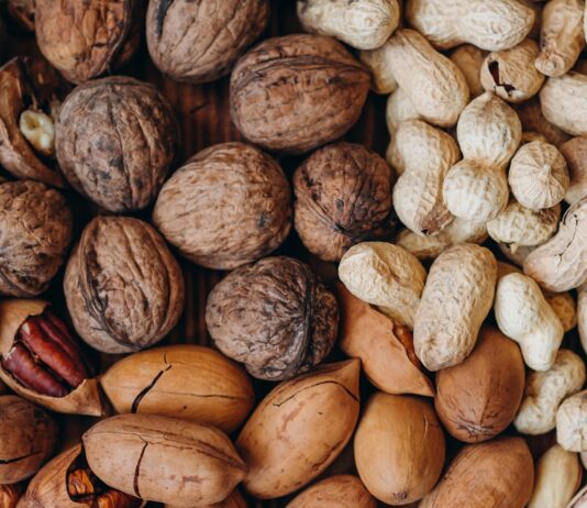 건강한 대장을 위한 식습관 brown and beige nut lot