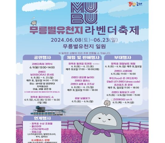 기차 타고 동해 무릉별유천지 가자! …23일까지 라벤더 축제